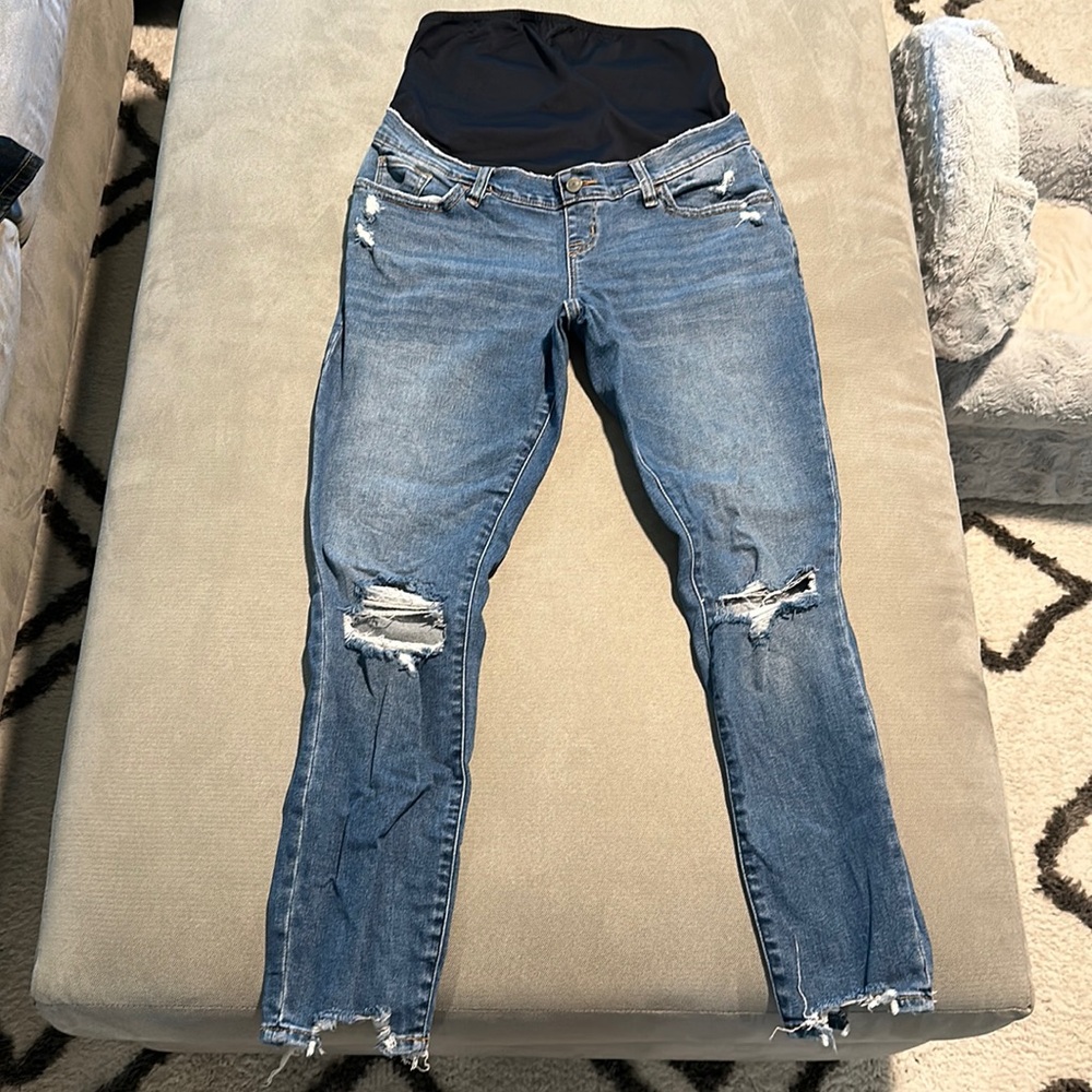 A&F Maternity Super Skinny Ankle Jean - 29/8L
